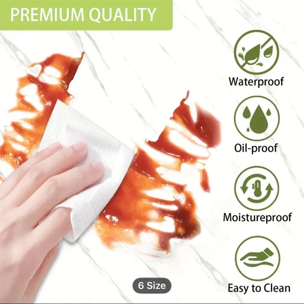 ‼️DEAL‼️DIY White Marble Water Proof Peel and Stick Paper